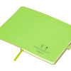 Блокнот A5 "Sevilia Color", твердая обложка из крафта, 80 листов, цветной срез и форзац, натуральный/зеленое яблоко