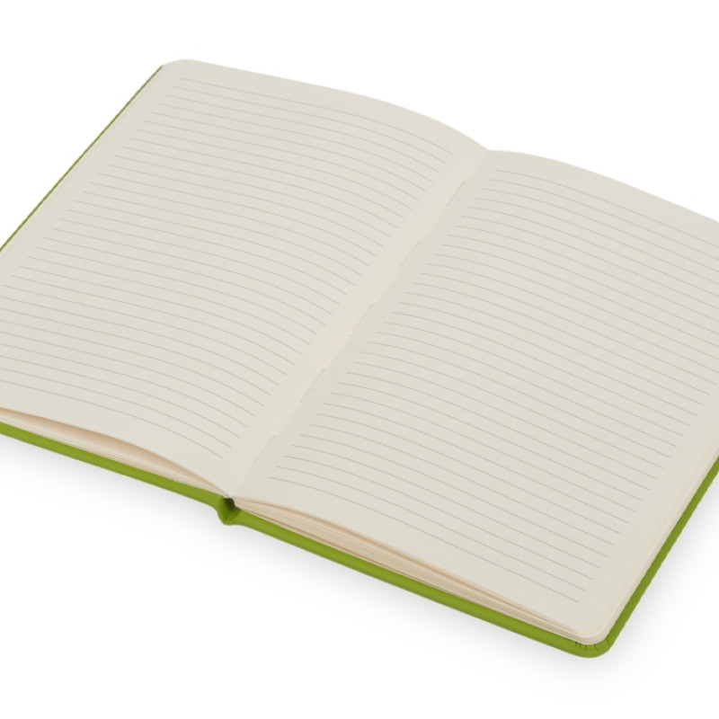 Блокнот "Wispy", твердая обложка A5, 64 листа в линейку, зеленое яблоко