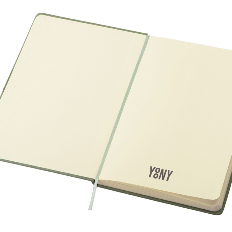 Блокнот А5 "Snow Hard" твердая обложка, 80 листов 70 гр/м2, зеленый