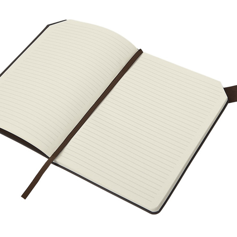 Блокнот А5 в гибкой обложке "Chaplin", шоколадный