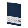 Тетрадь с каменной бумагой А5 "Carrara" 40 л., линейка, темно-синий