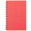 Блокнот на спирали в картонной обложке с переработанной бумагой "Mania", красный