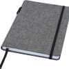 Блокнот Orin, формат А5, из переработанного ПЭТ, серый яркий