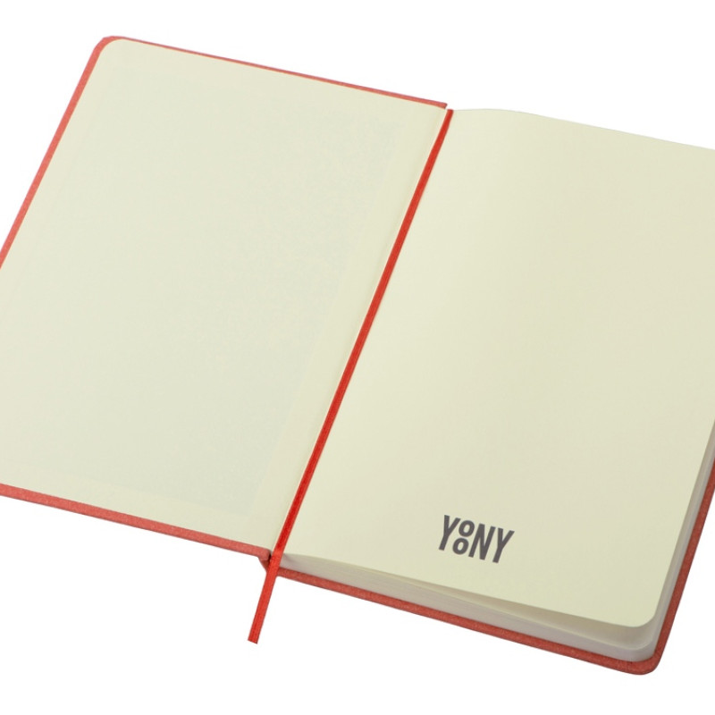 Блокнот А5 "Snow Hard" твердая обложка, 80 листов 70 гр/м2, красный