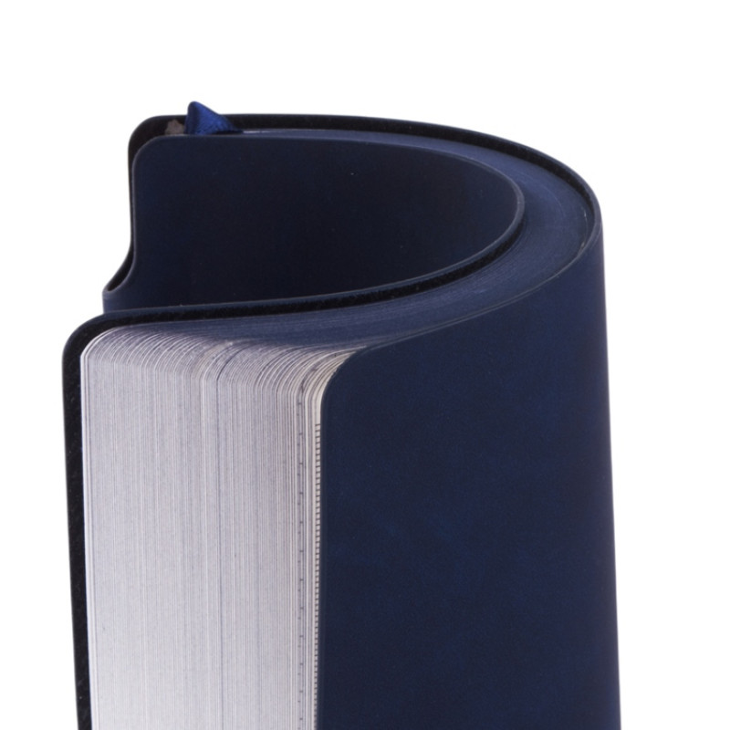 Блокнот А5 "Notepeno Max", 96 листов 80 гр/м2 белой FSC бумаги, темно-синий