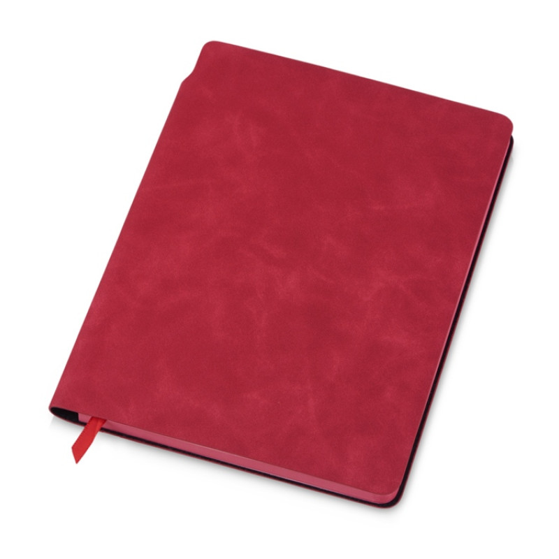 Подарочный набор с термобутылкой, блокнотом, ручкой и чаем, красный