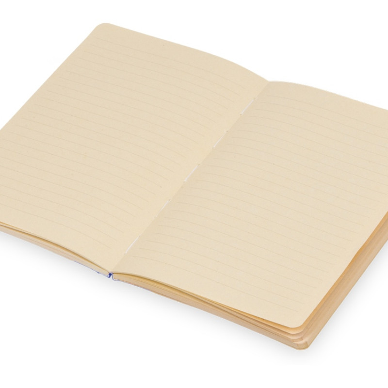 Блокнот А5 из переработанного тростника и RPET "Adiantum", 80 листов, гибкая обложка, синий