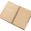 Крафтовый блокнот А5 в твердой обложке "Saharan Cypress", 80 листов 70 гр/м2 бумаги, натуральный