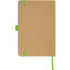 Блокнот A5 "Sevilia Color", твердая обложка из крафта, 80 листов, цветной срез и форзац, натуральный/зеленое яблоко