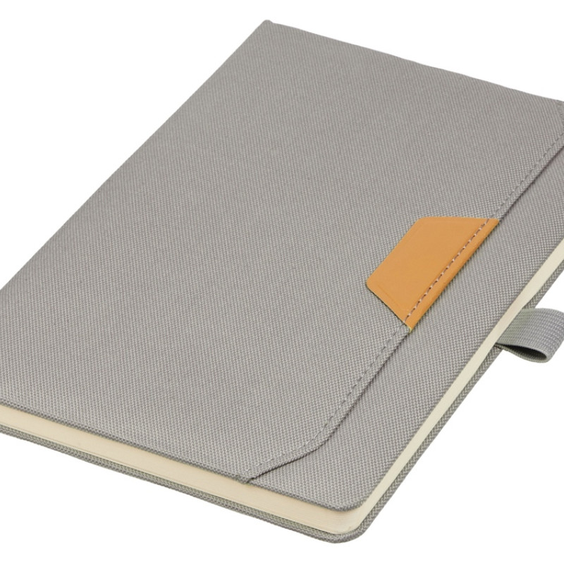 Блокнот А5 из RPET "Harvey", 80 листов FSC бумага, серый