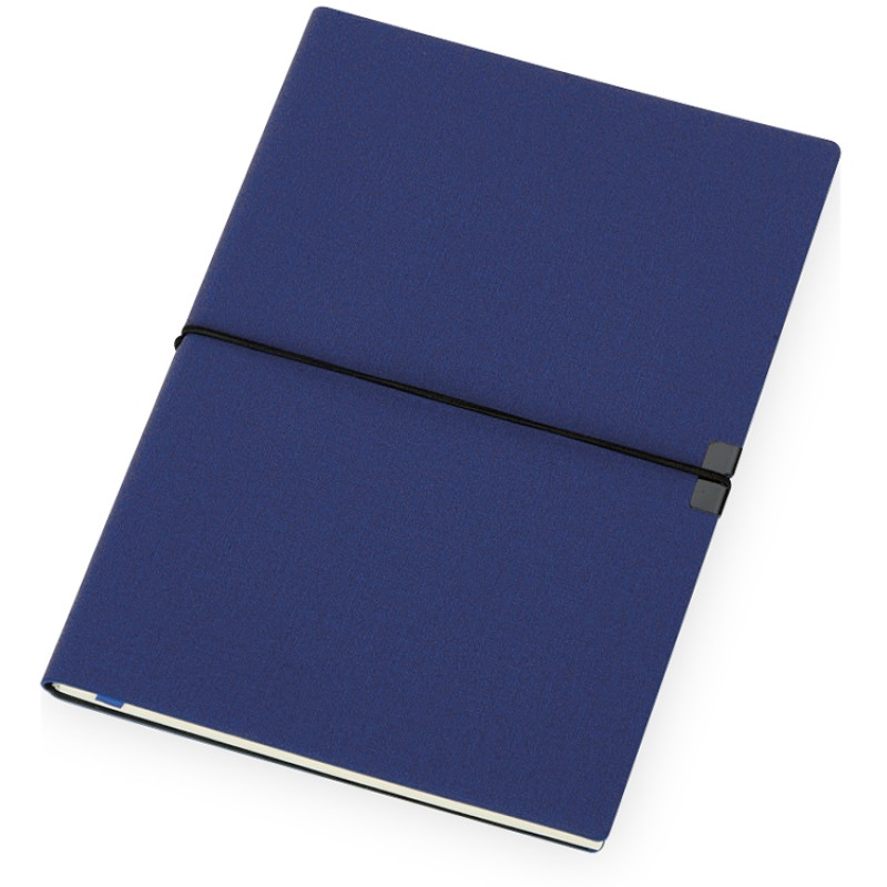 Блокнот "Horizon" с горизонтальной резинкой, гибкая обложка, 80 листов, синий