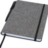 Блокнот Orin, формат А5, из переработанного ПЭТ, серый яркий