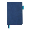Блокнот А5 "Boston", синий с голубым срезом