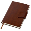 Бизнес блокнот А5 "Monoi" с клапаном, твердая обложка, 128 листов, коричневый