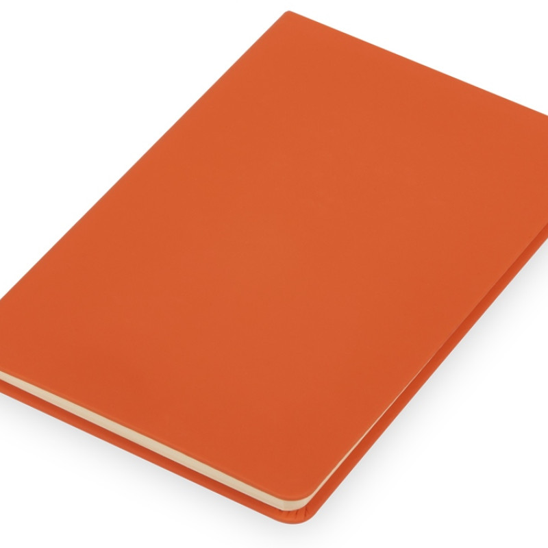 Блокнот "Wispy", твердая обложка A5, 64 листа в линейку, оранжевый