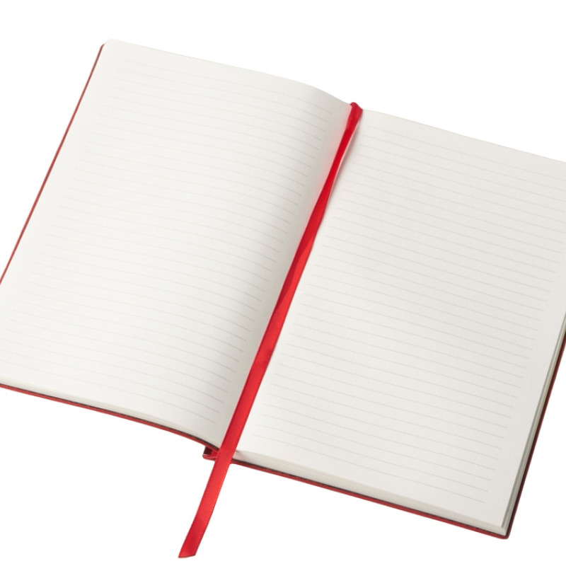 Блокнот А5 "Scribe", гибкая обложка, 96 листов 80 гр/м2, красный