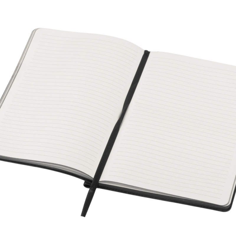 Блокнот А5 "Notepeno Max", 96 листов 80 гр/м2 белой FSC бумаги, черный