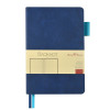 Блокнот А5 "Boston", синий с голубым срезом