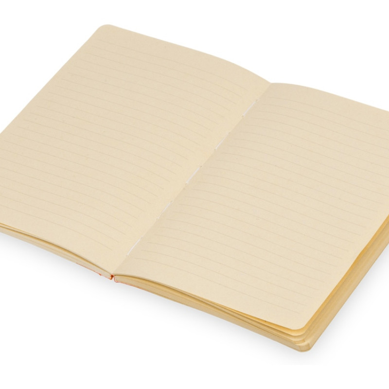 Блокнот А5 из переработанного тростника и RPET "Adiantum", 80 листов, гибкая обложка, красный