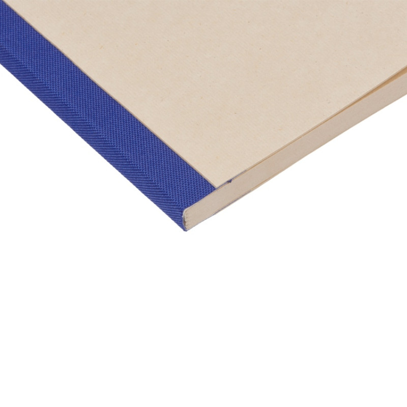 Блокнот А5 из переработанного тростника и RPET "Adiantum", 80 листов, гибкая обложка, синий