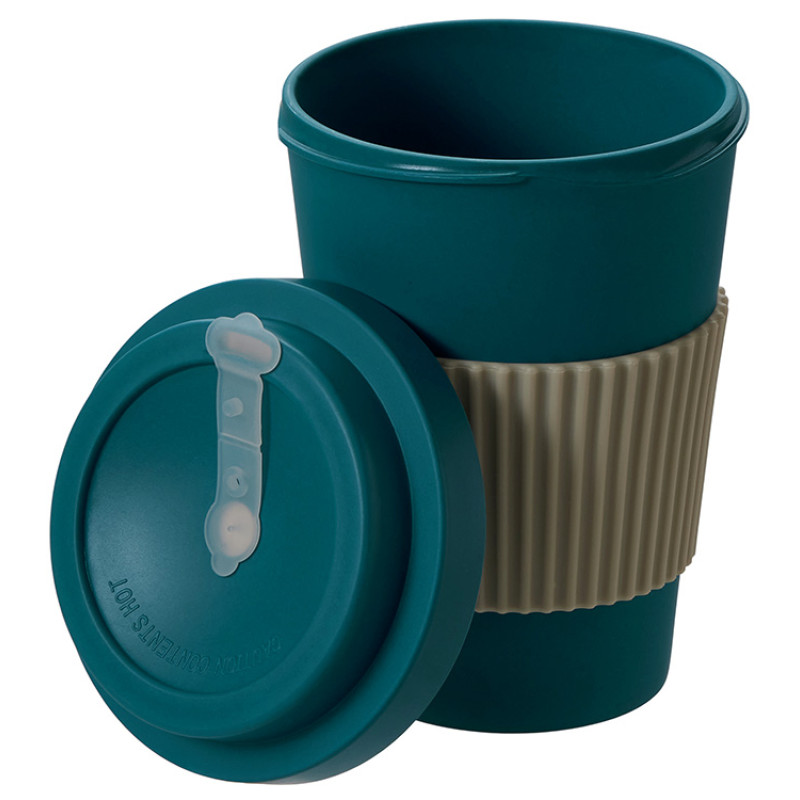 Термокружка "Muffin" из натуральных волокон, бензиновый синий