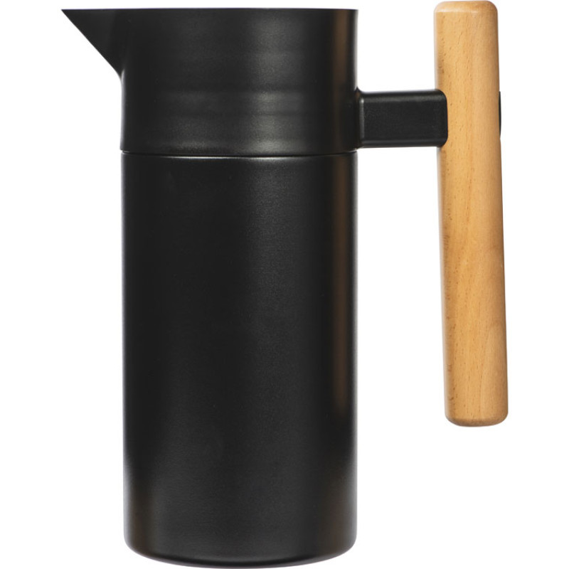 Вакуумный термокувшин Arctic с ситечком, 1200мл, черный