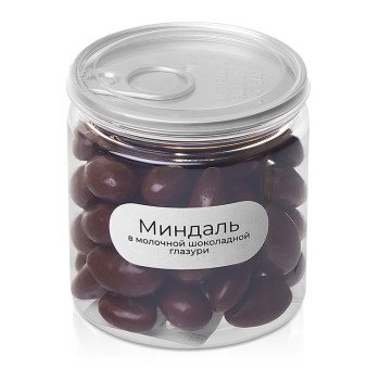 Миндаль в молочной шоколадной глазури, 140 гр