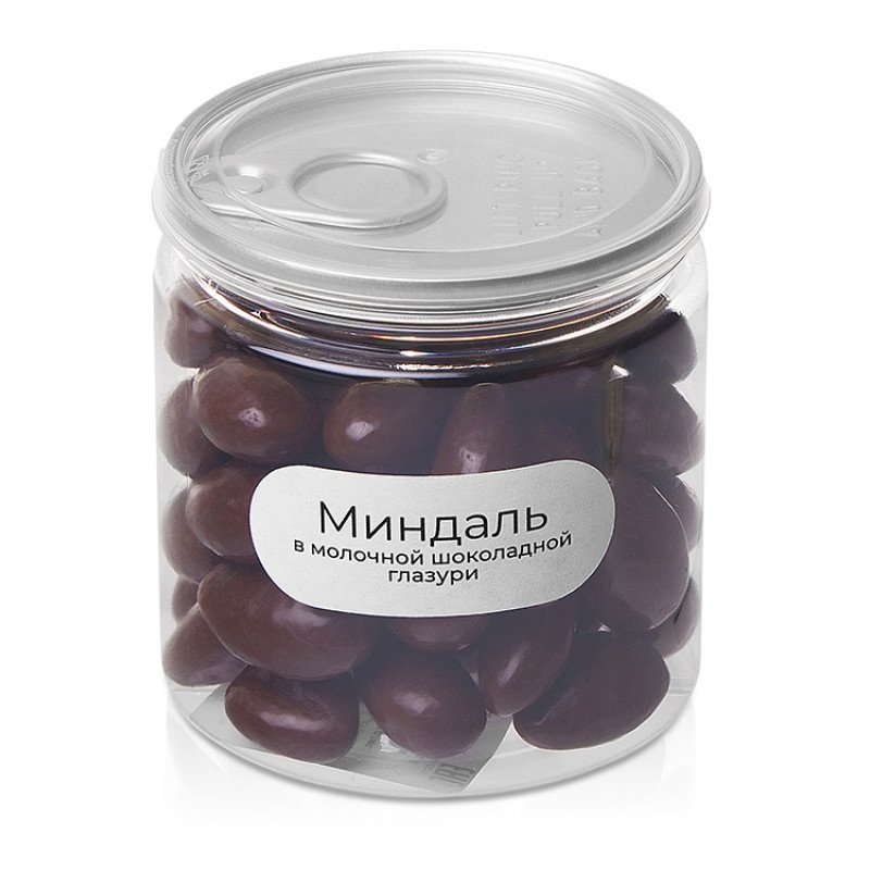 Миндаль в молочной шоколадной глазури, 140 гр