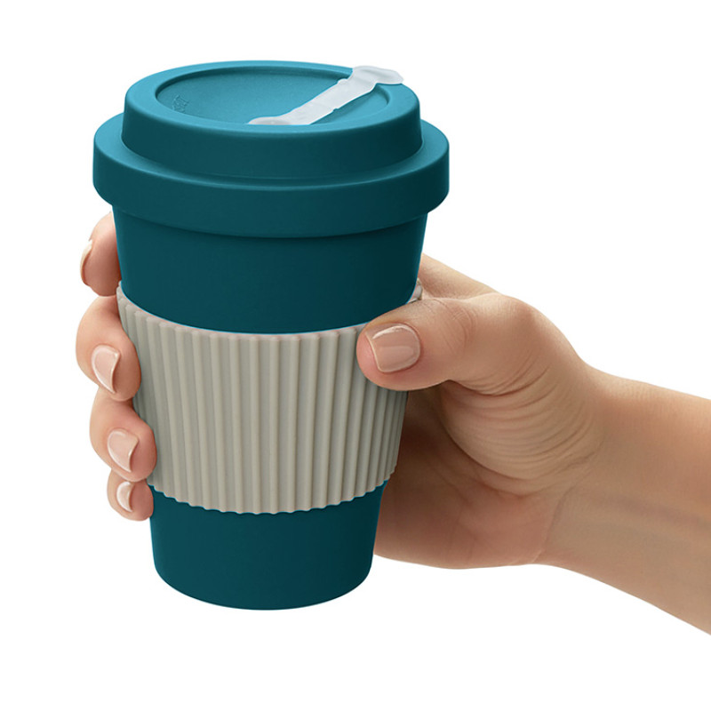 Термокружка "Muffin" из натуральных волокон, бензиновый синий