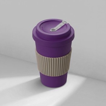 Термокружка "Muffin" из натуральных волокон, фиолетовый