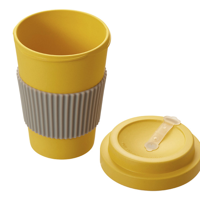 Термокружка "Muffin" из натуральных волокон, желтый