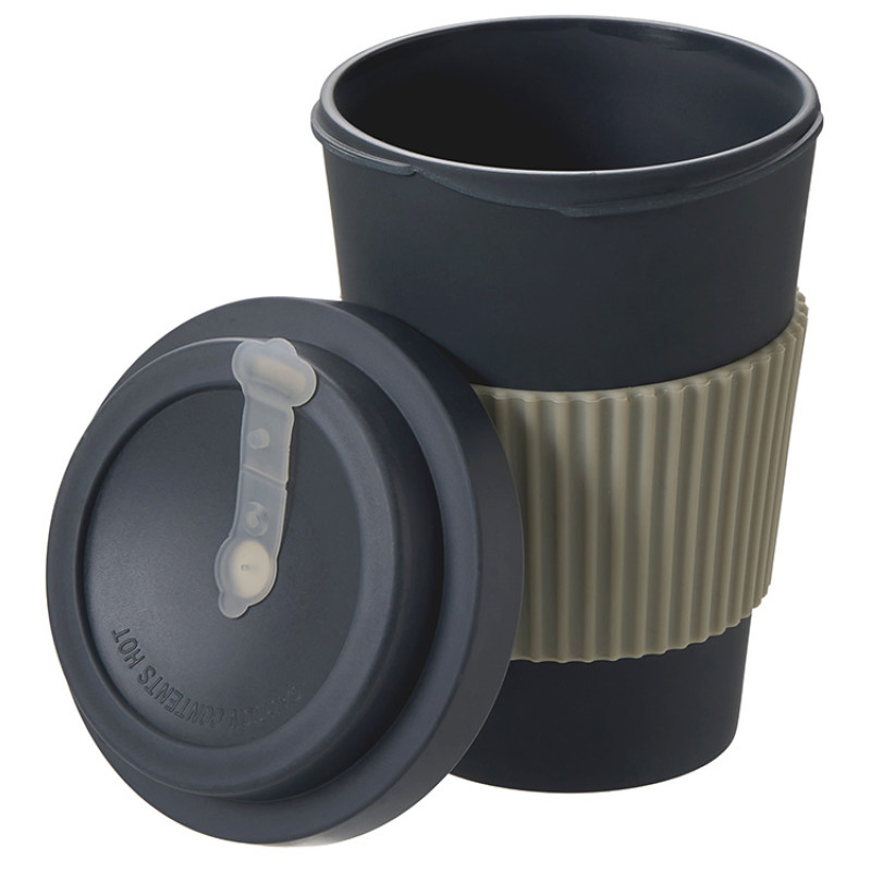 Термокружка "Muffin" из натуральных волокон, темно-серый