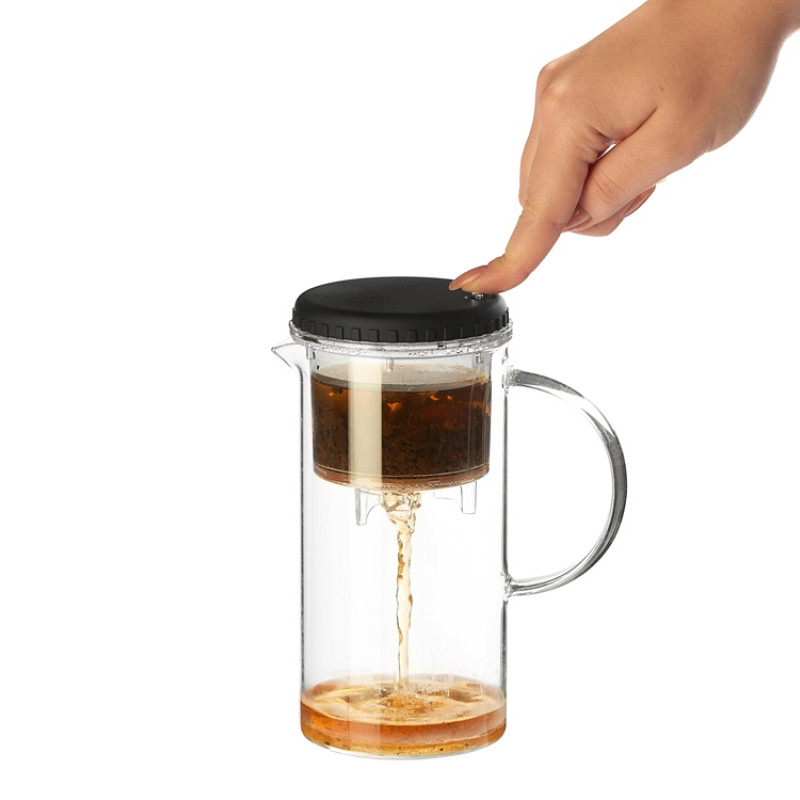 Стеклянный заварочный чайник "Gunfu", 600 мл (Р)