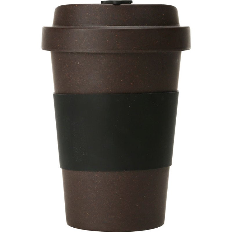Стакан из кофе с силиконовой манжетой «Latte», коричневый (Р)