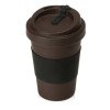 Стакан из кофе с силиконовой манжетой «Latte», коричневый (Р)