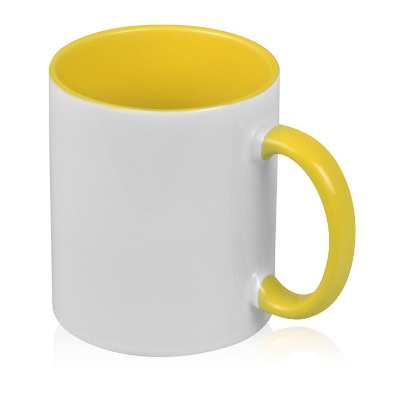Кружка для сублимации «Sublime Color», белый/желтый