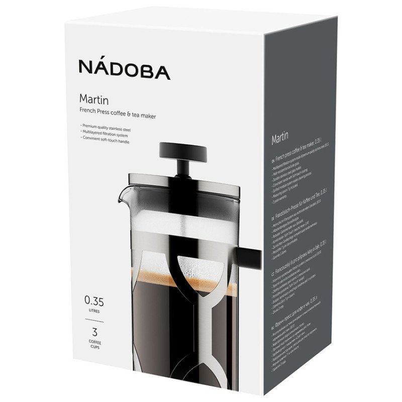 Френч-пресс 0,35 л, NADOBA, серия MARTIN