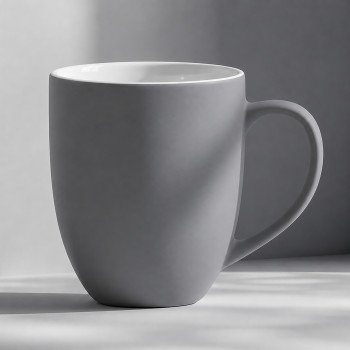 Кружка с покрытием soft-touch “Tulip Gum”, средне-серый NEW Cool gray 7C