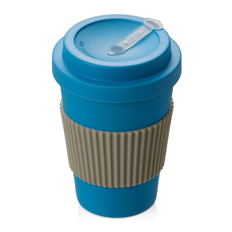 Термокружка "Muffin" из натуральных волокон, голубой