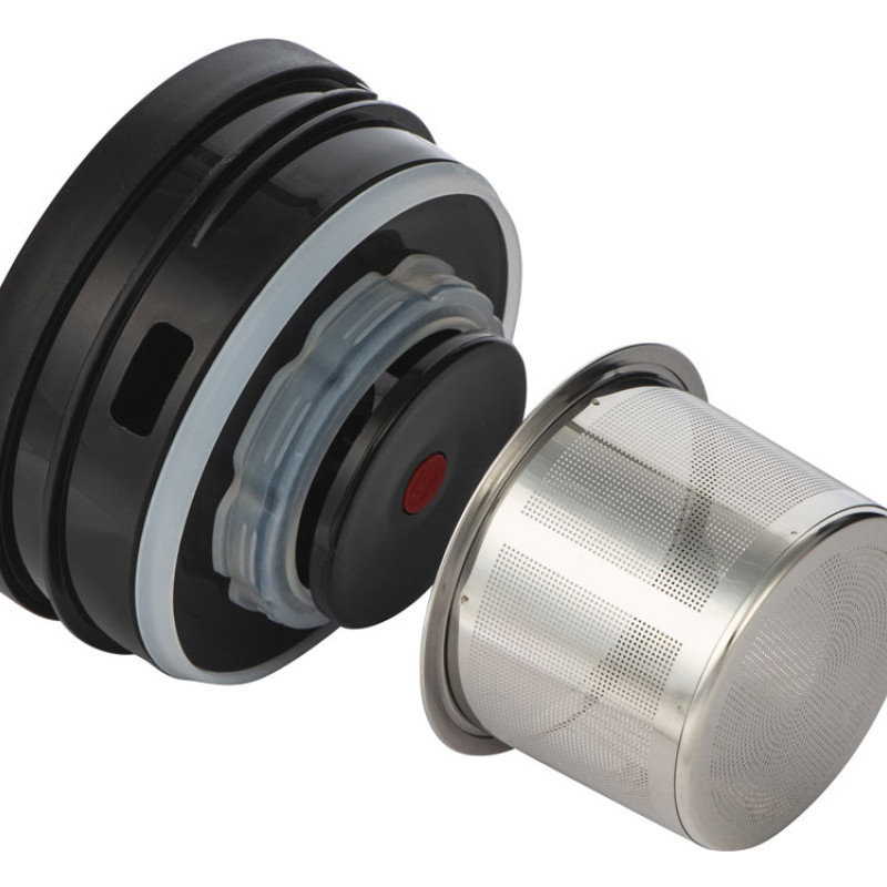 Вакуумный термокувшин Arctic с ситечком, 1200мл, черный