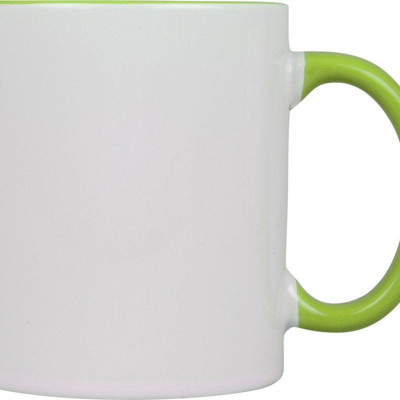 Кружка для сублимации «Sublime Color», белый/зеленое яблоко