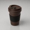 Стакан из кофе с силиконовой манжетой «Latte», коричневый (Р)