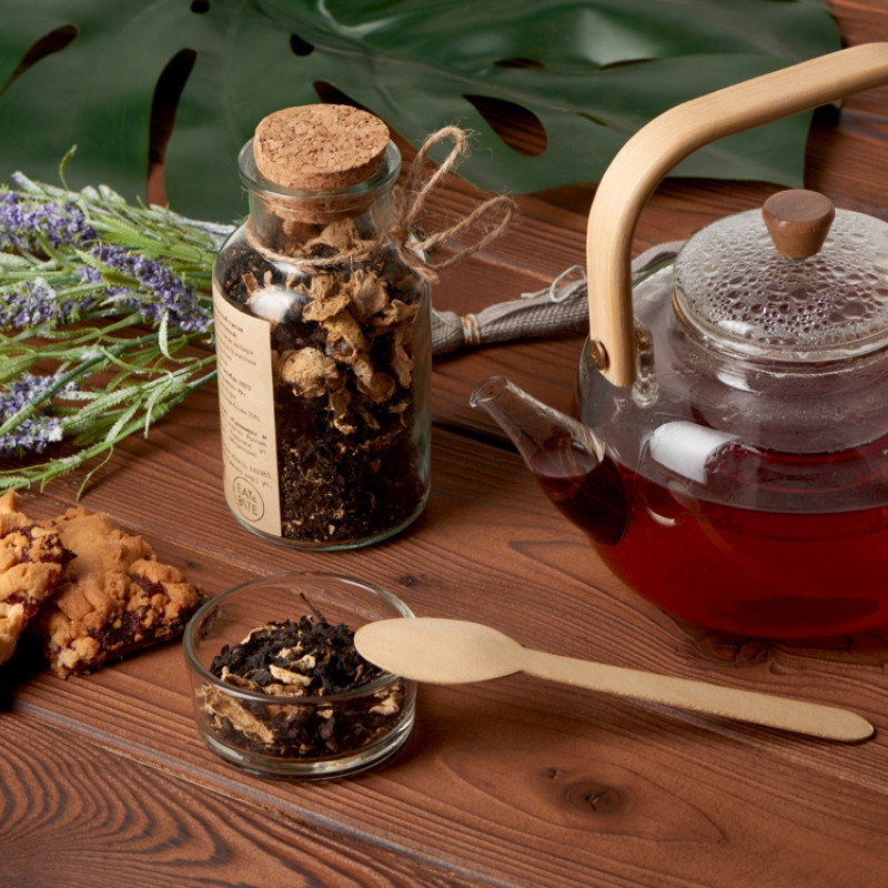 Сокочай чёрный Имбирь и Клюква Стекло 70г