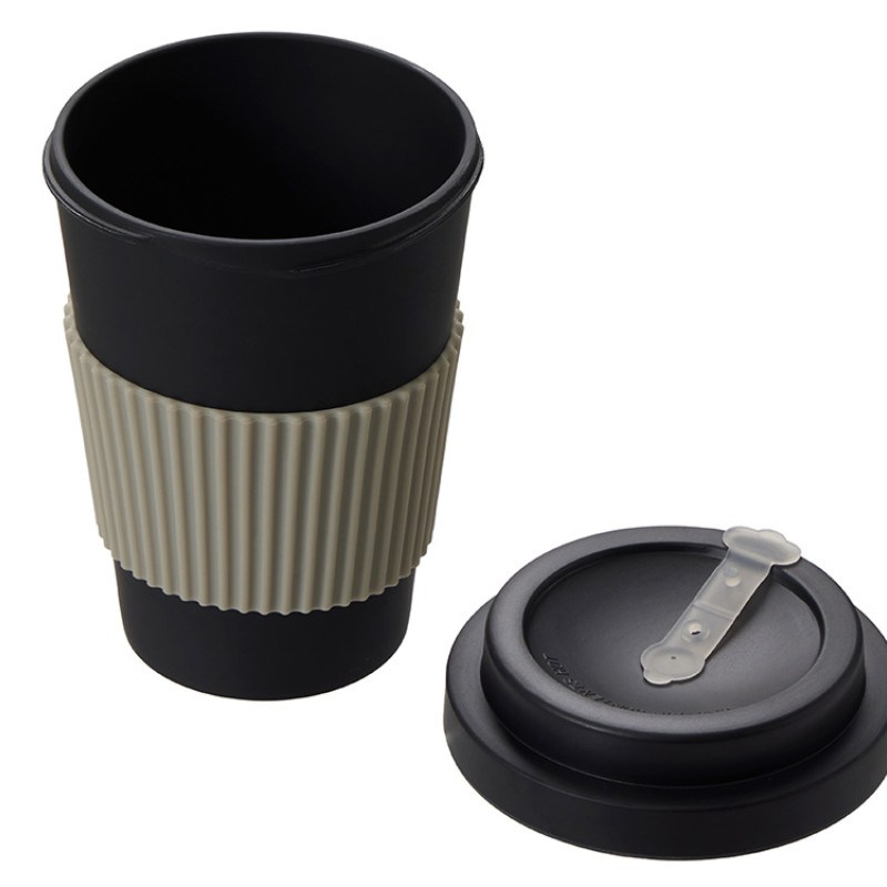 Термокружка "Muffin" из натуральных волокон, черный