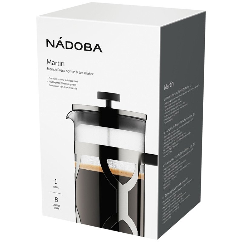 Френч-пресс 1 л, NADOBA, серия MARTIN