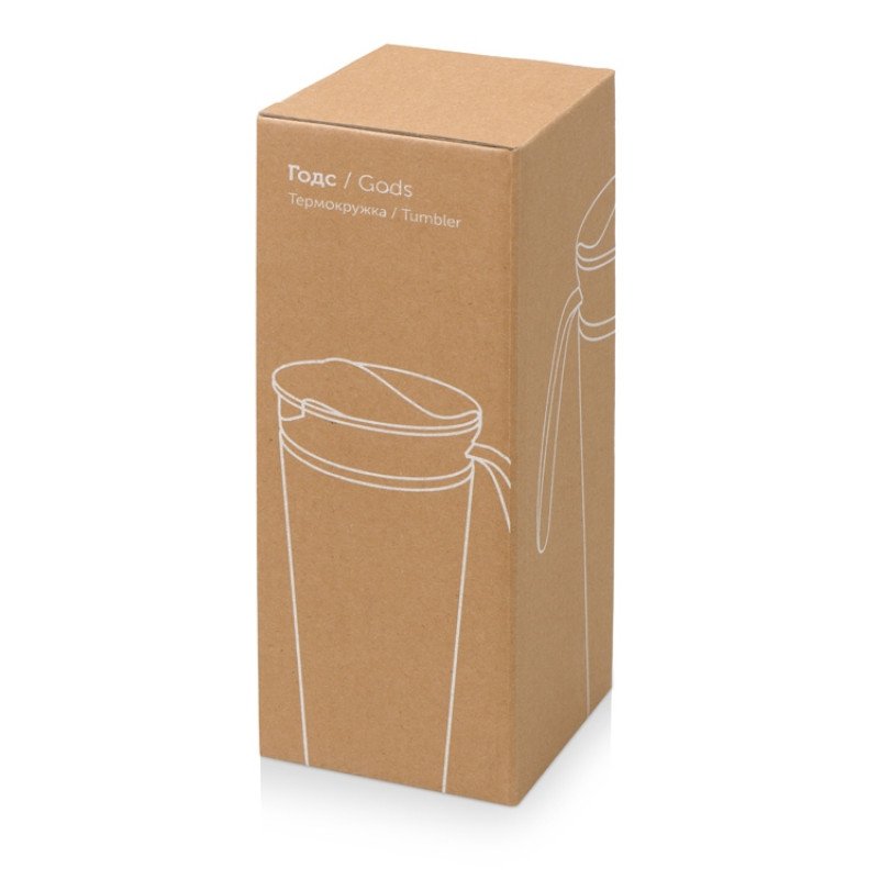 Термокружка «Годс» 470мл на присоске, голубой