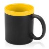 Кружка с покрытием для рисования мелом «Да Винчи», черный/желтый
