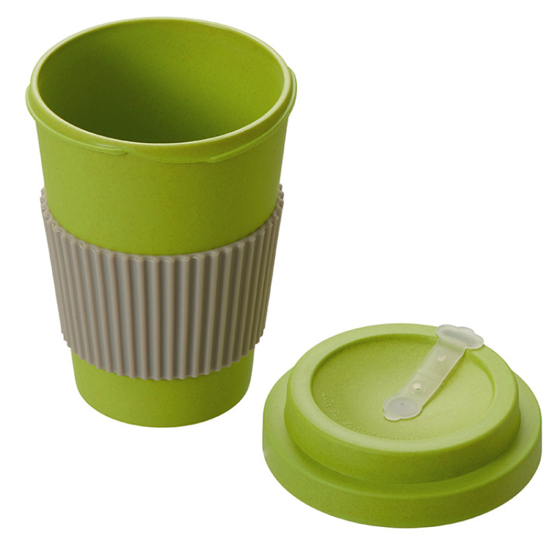 Термокружка "Muffin" из натуральных волокон, зеленое яблоко