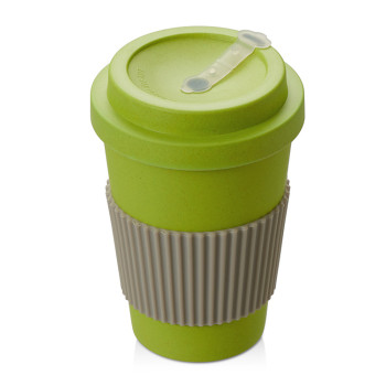 Термокружка "Muffin" из натуральных волокон, зеленое яблоко