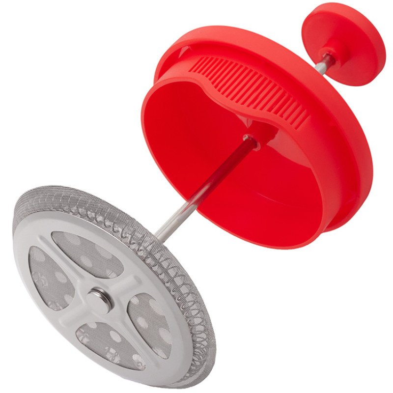 Пластиковый френч-пресс "Intense", 600мл, красный